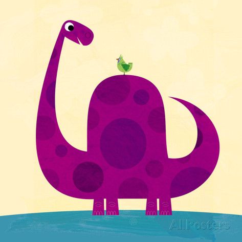 473x473 Purple Dino Prints And Art Prints