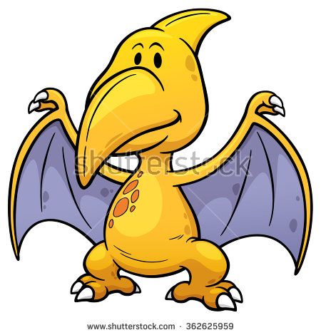 450x470 Vector Illustration Of Cartoon Pteranodon Toddler Homeschool