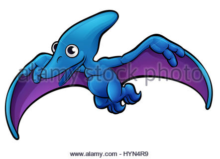 442x320 A Cute Pteranodon Pterodactyl Cartoon Flying Dinosaur Character