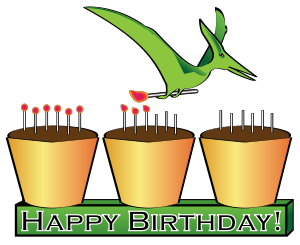 300x245 Dinosaur Cupcake Clip Art