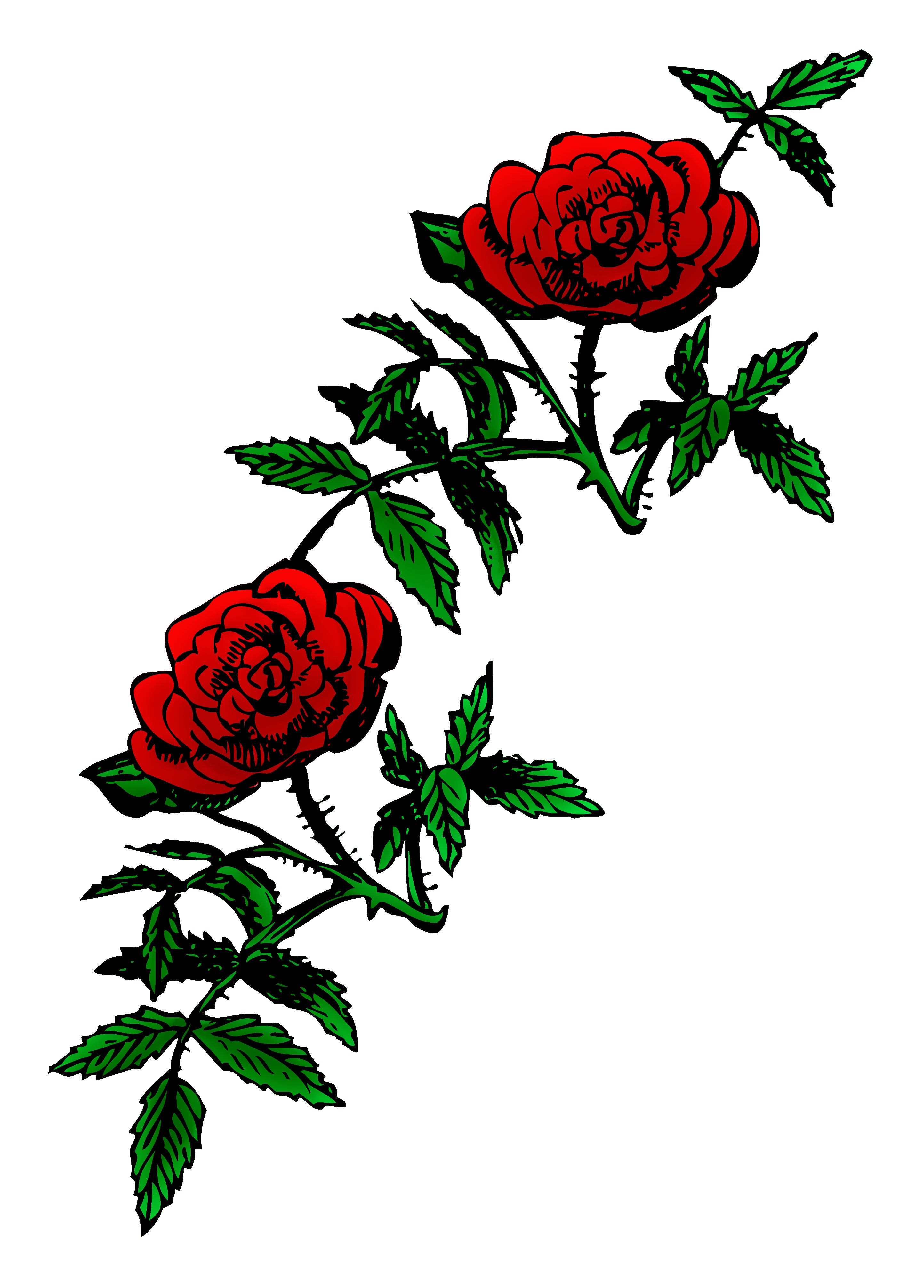2887x4022 Public Domain Roses Clip Art