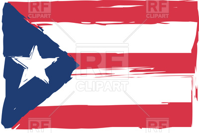 400x268 Grunge Puerto Rico Flag Royalty Free Vector Clip Art Image