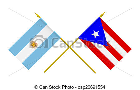 450x291 Flags, Argentina And Puerto Rico. Flags Of Argentina And Stock