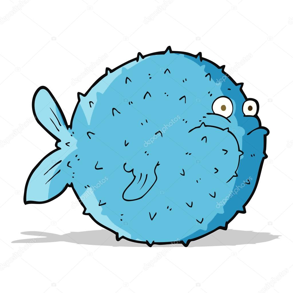 1024x1024 Nice Puffer Fish Cartoon Stock Vector Lineartestpilot 49980673