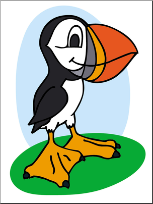 304x404 Clip Art Cartoon Puffin Color I Abcteach