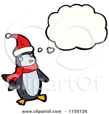 450x470 Penguin Clipart Thinking