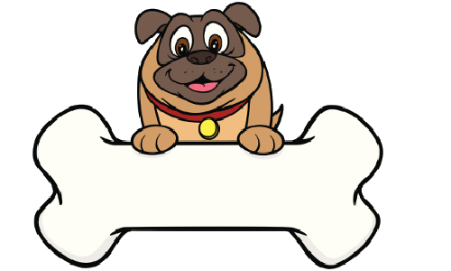 500x300 Pug Cartoon Clipart