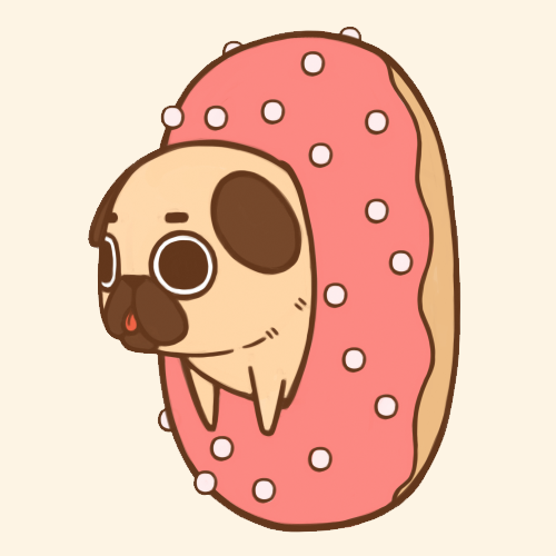 500x500 Drawn Pug Cartoon