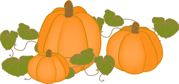 350x165 Pumpkin Patch Fall Pumpkin Border Clipart