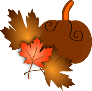 298x297 Pumpkin Border Png Pumpkin With Leaves Clip Art