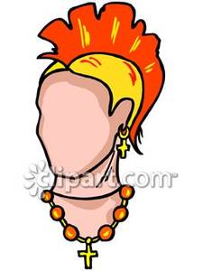 225x300 Punk Rock Hairstyle Clipart Panda