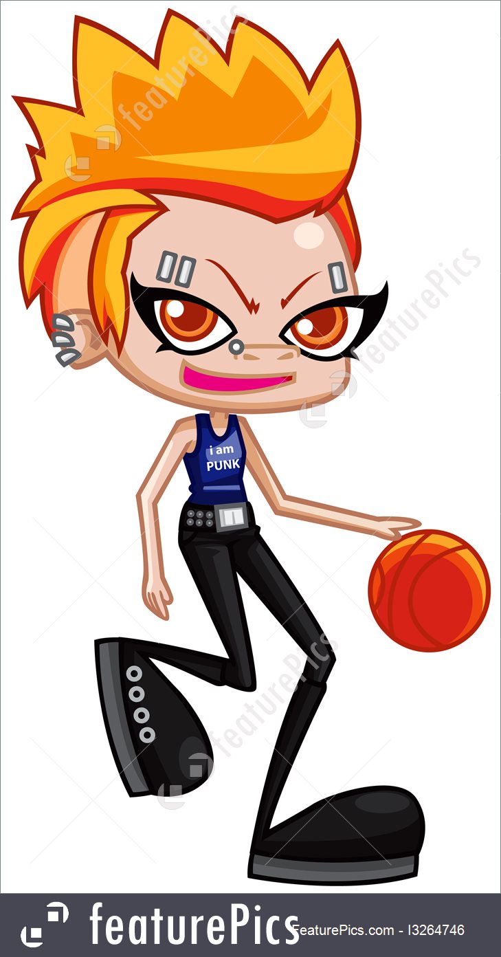 729x1392 Punk Teen Girl Cartoon Illustration