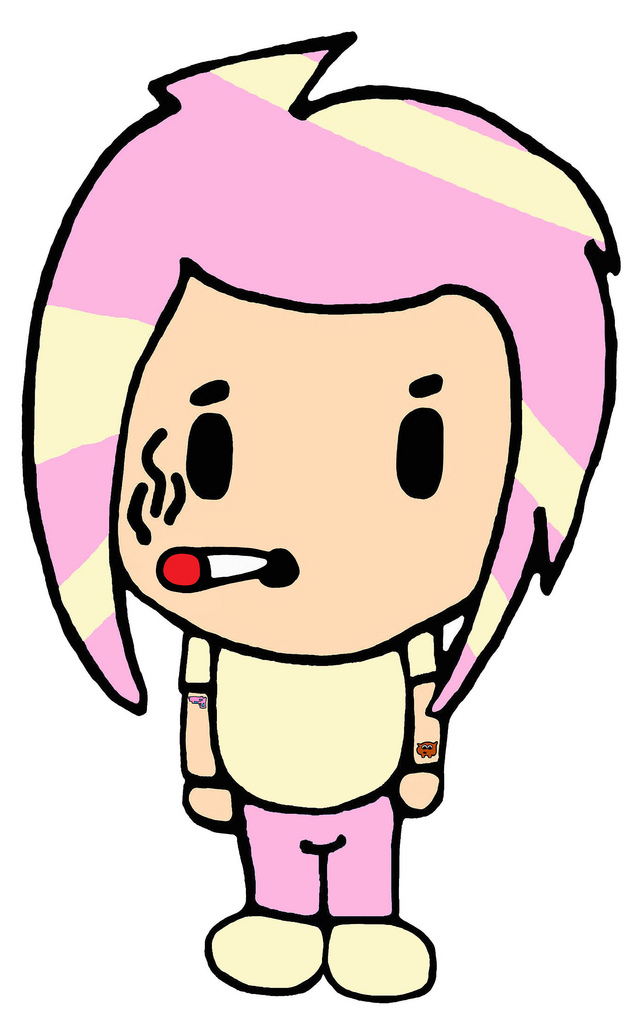 639x1024 Punk Clipart Female Anime