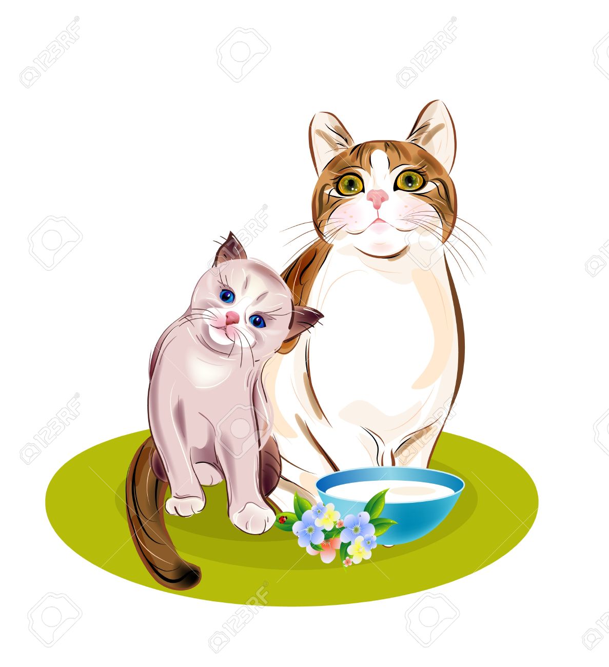 Puppy And Kitten Drawing at GetDrawings | Free download