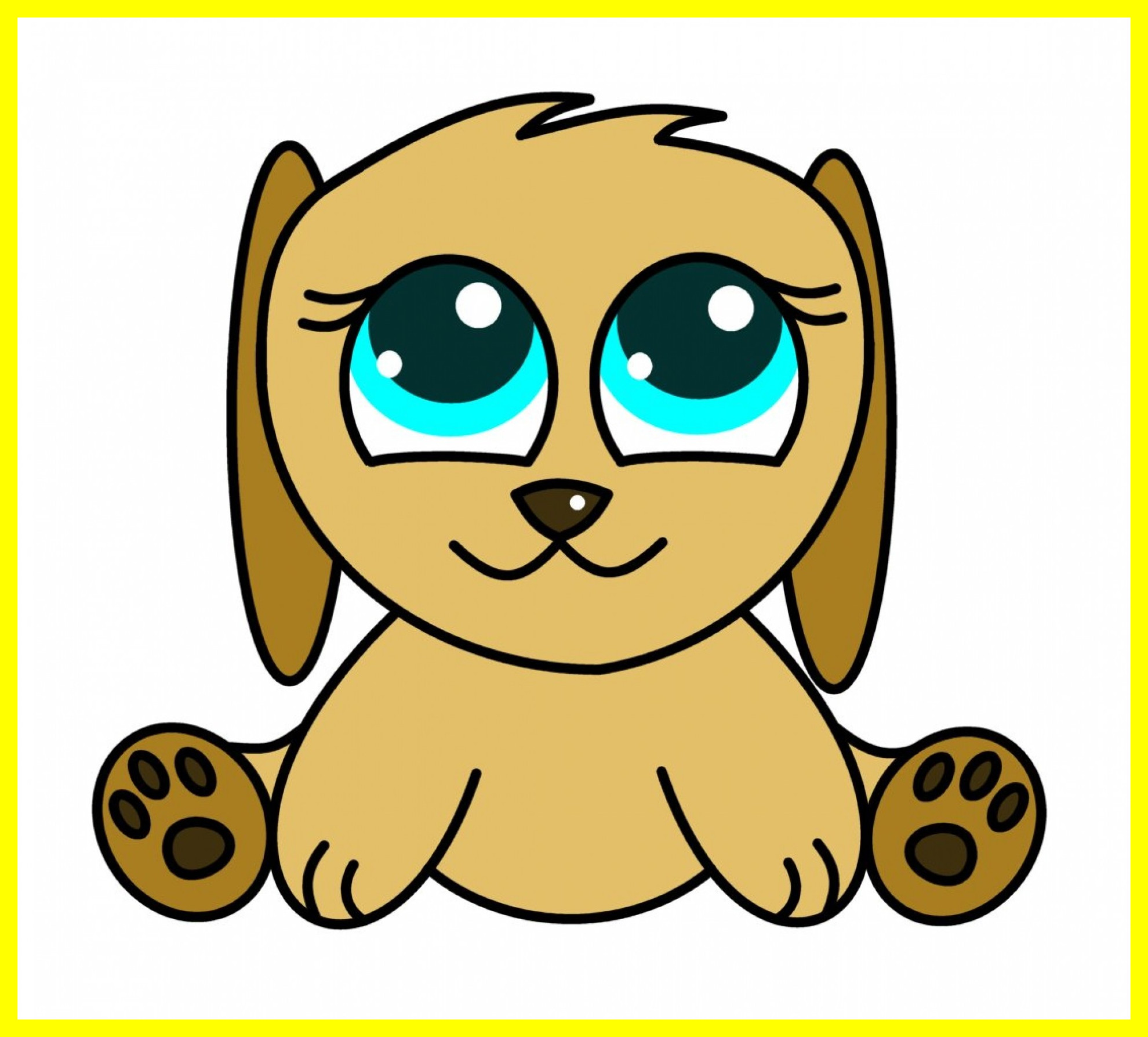 1980x1787 The Best Cute Puppy Cartoon Clip Art Picture For Easy To Draw