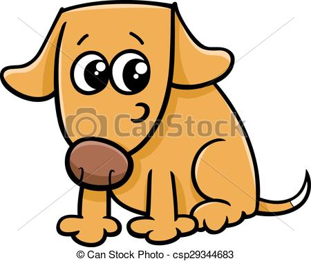 450x379 Dog Or Puppy Cartoon Illustration. Cartoon Illustration