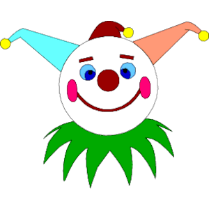300x300 Image Of Clown Face Clipart