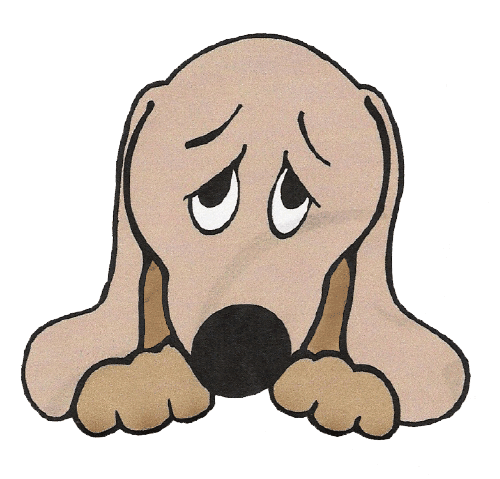 500x479 Sad Dog Pictures Clip Art