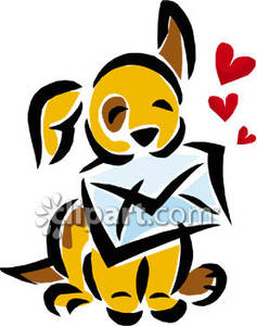 237x300 A Puppy Dog Holding A Love Letter In Its Mouth