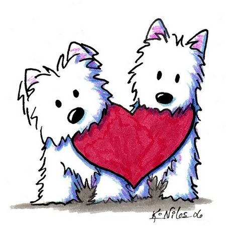 450x450 Valentine's Day Westie Bags Westies, Dog And Clip Art