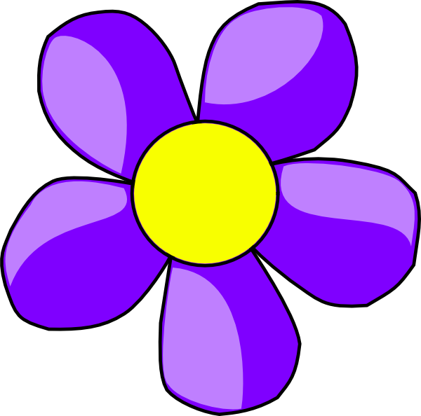 600x594 Purple Flower Clip Art