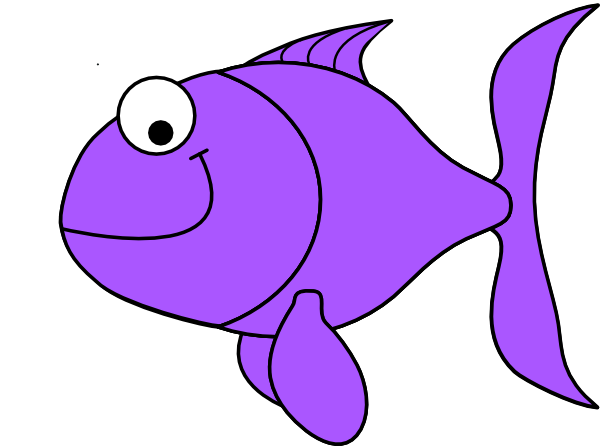 600x446 Fish Clipart Purple Fish Clip Art