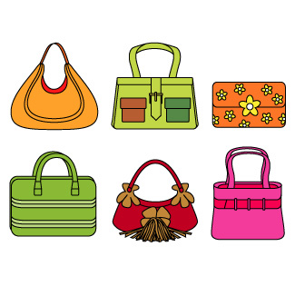 325x326 Clip Art Girl Pink Purse Clipart