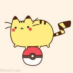 256x256 Pikachu Pusheen