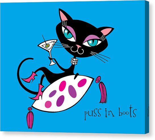 546x493 Puss In Boots Canvas Prints