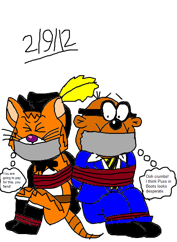 580x792 Taped Up Penfold And Puss In Boots By Ohcrumbsdm