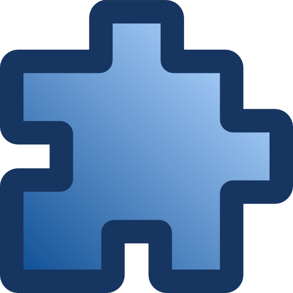 600x600 Icon Puzzle Blue Clip Art Free Vector 4vector