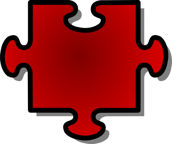 600x503 Jigsaw Red Puzzle Piece Clip Art Free Vector 4vector