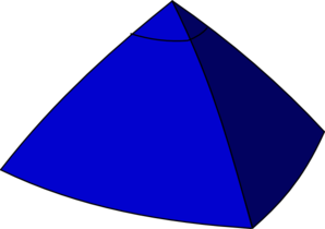 298x210 Blue Pyramid Clip Art