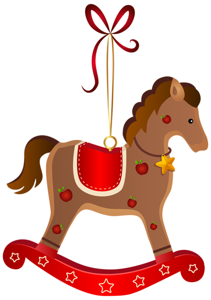 421x600 Collection Of Christmas Rocking Horse Clipart High Quality