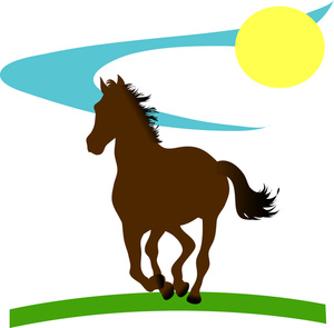 300x295 Quarter Horse Clipart