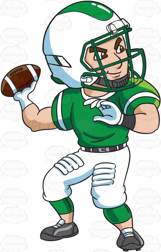 653x1024 A Football Quarterback Passing A Ball Football Gear, Visors