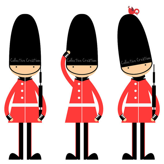 570x570 Elegant Soldier Clipart Queen S Guards Digital Clipart Clip Art
