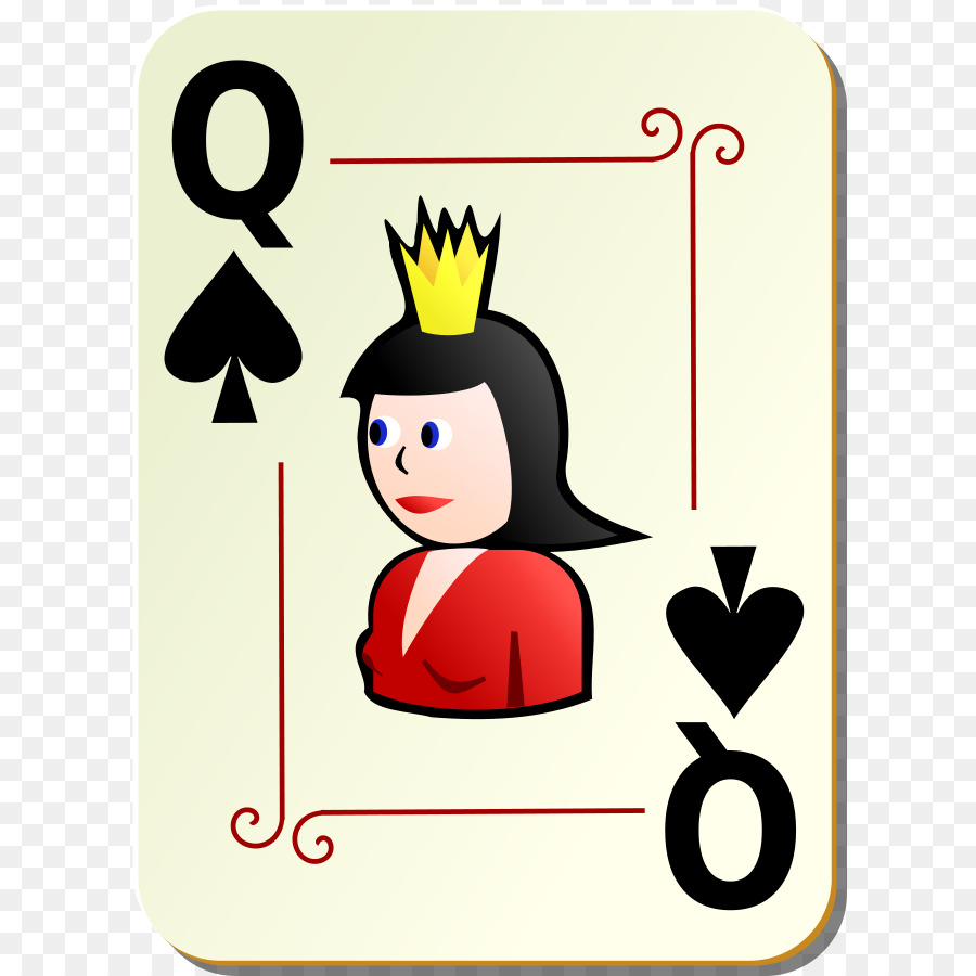 900x900 Queen Of Hearts Playing Card Clip Art