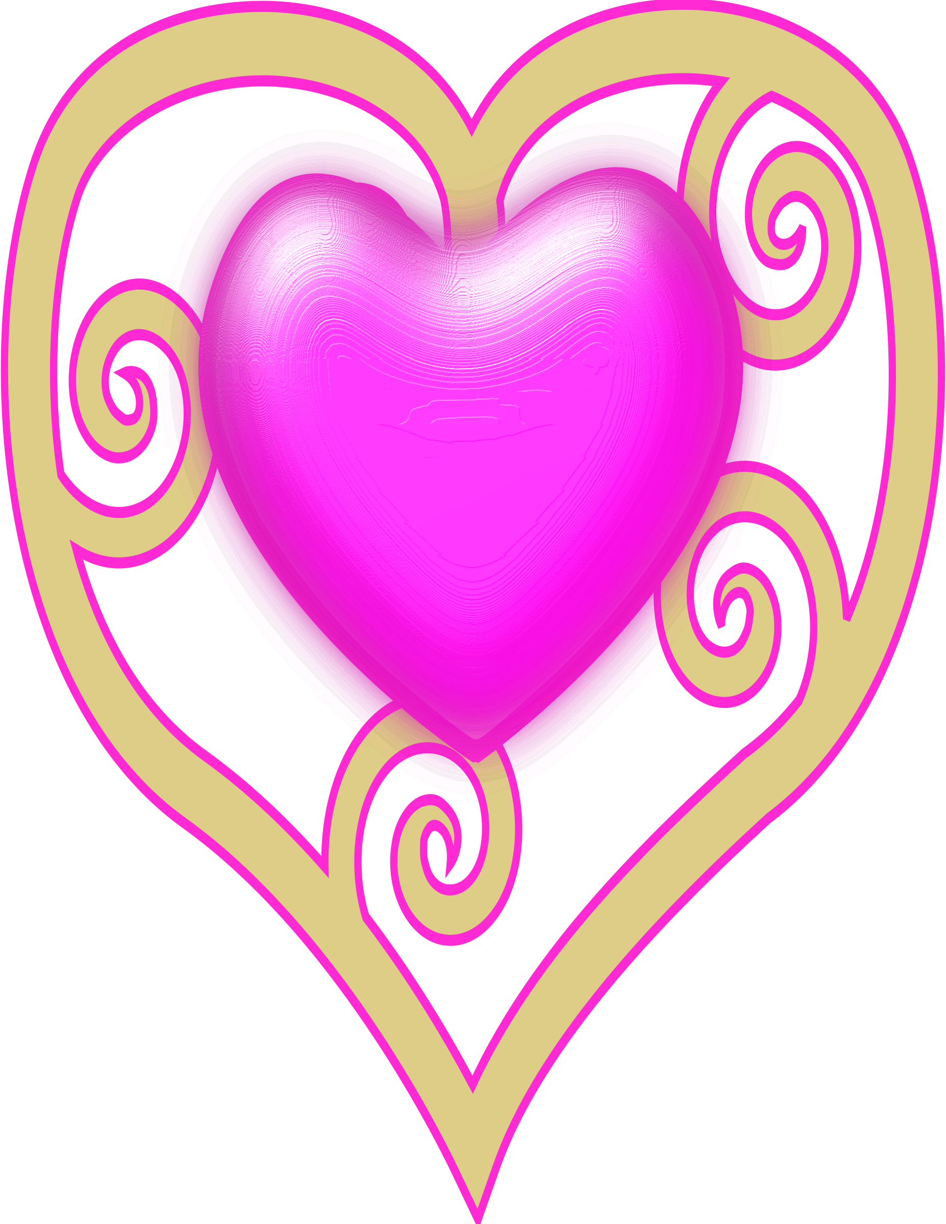 1854x2400 Heart Crown Clipart