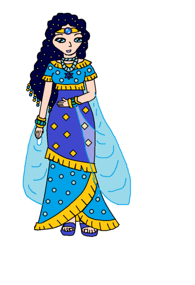 400x583 Queen Esther Blue Perl ,.,,. By Sollamagga