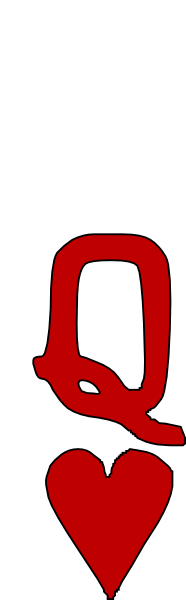 186x600 Queen Of Hearts Clip Art