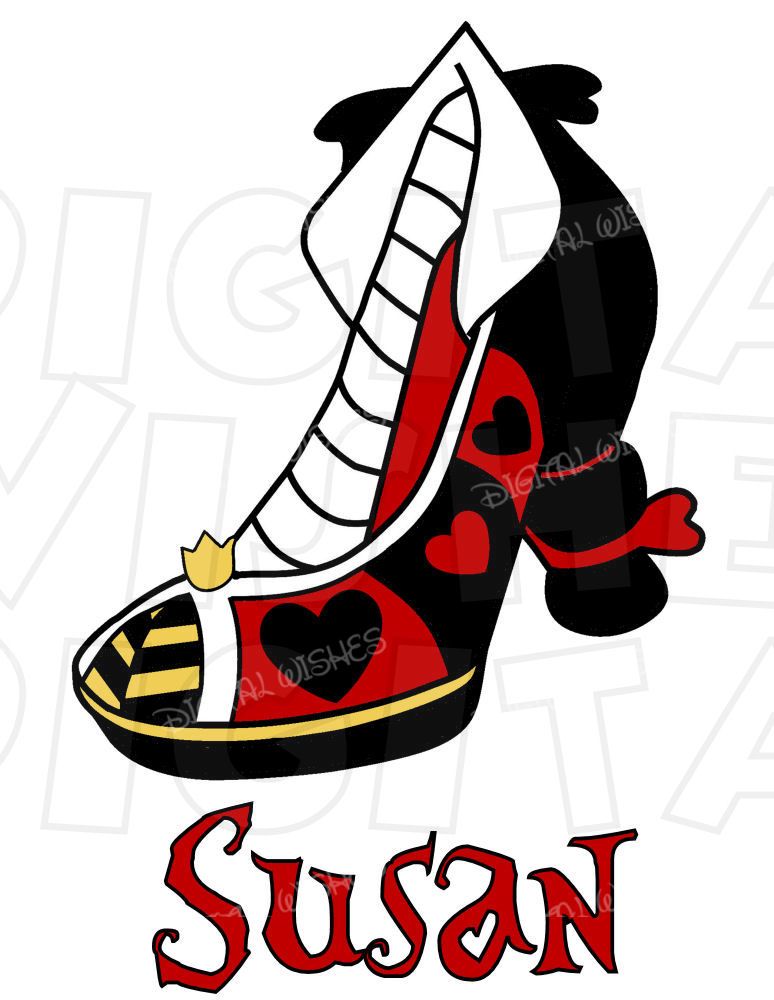 774x1000 Queen Of Hearts From Alice In Wonderland High Heel Shoe Instant