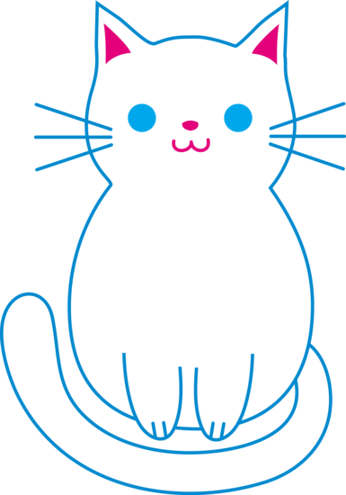 385x550 Chubby White Cat Free Clipart For Personal Use Cats