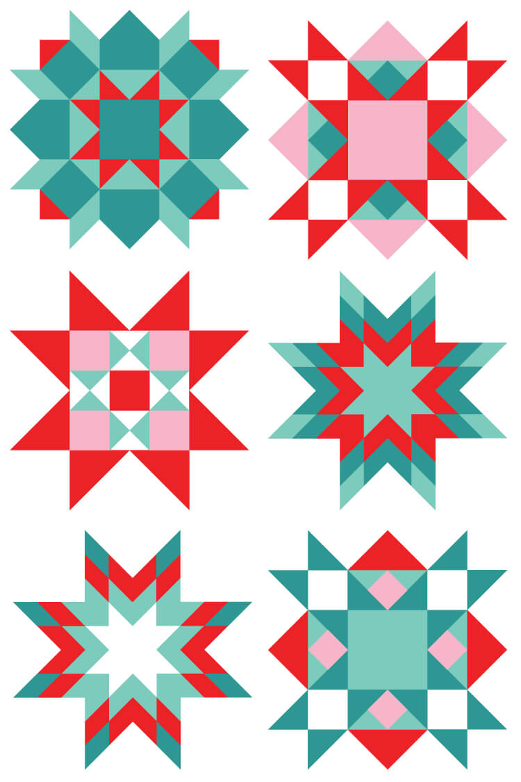 750x1125 Quilt Block Clip Art