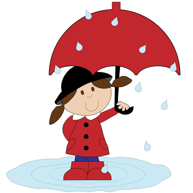 615x615 Child With Umbrella Clipart Clip