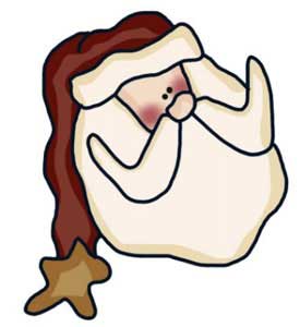 275x300 Santa Pattern And Quilt Block