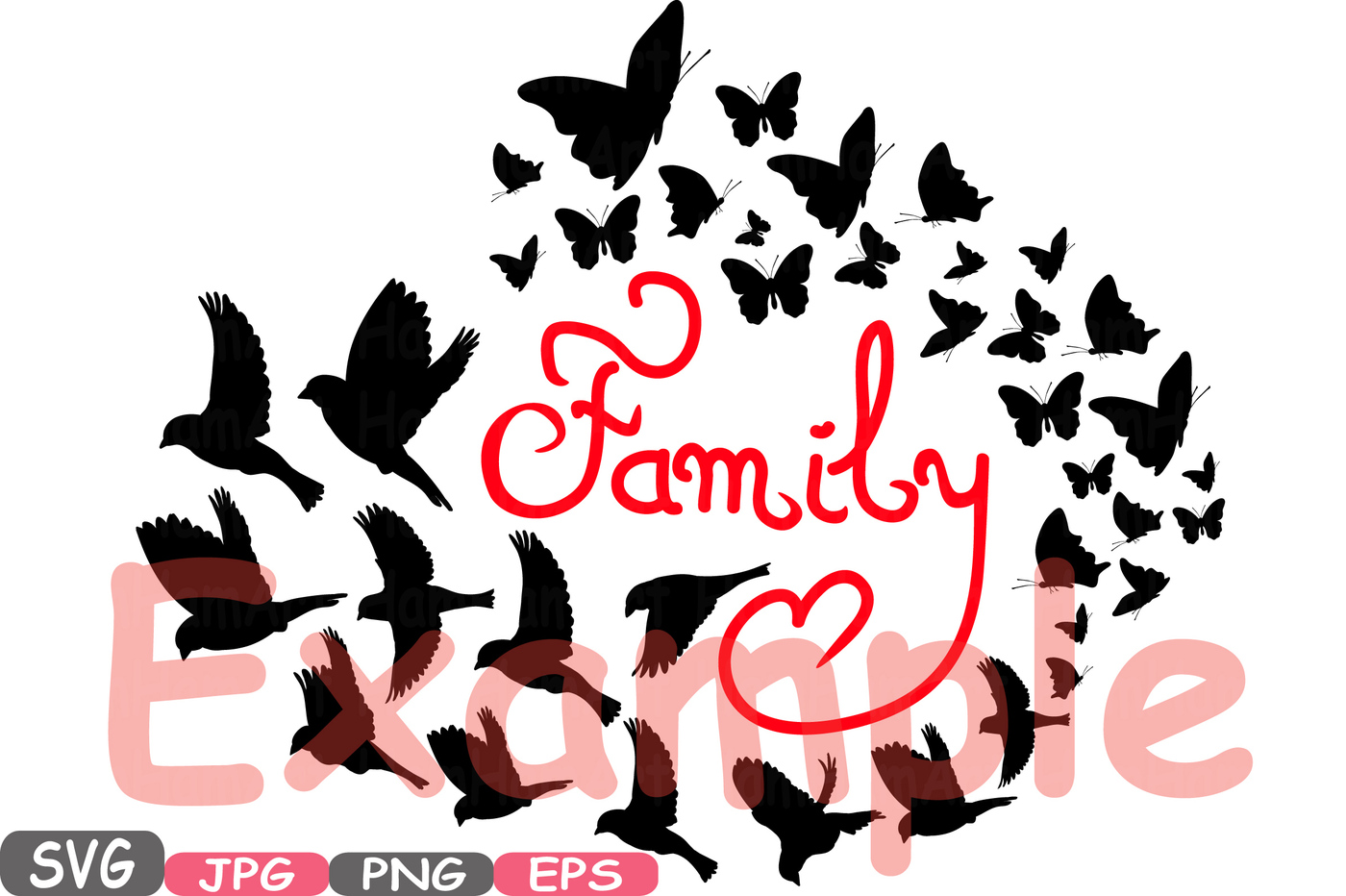 1400x932 Family Birds Amp Butterflies Butterfly Silhouette Digital Clipart