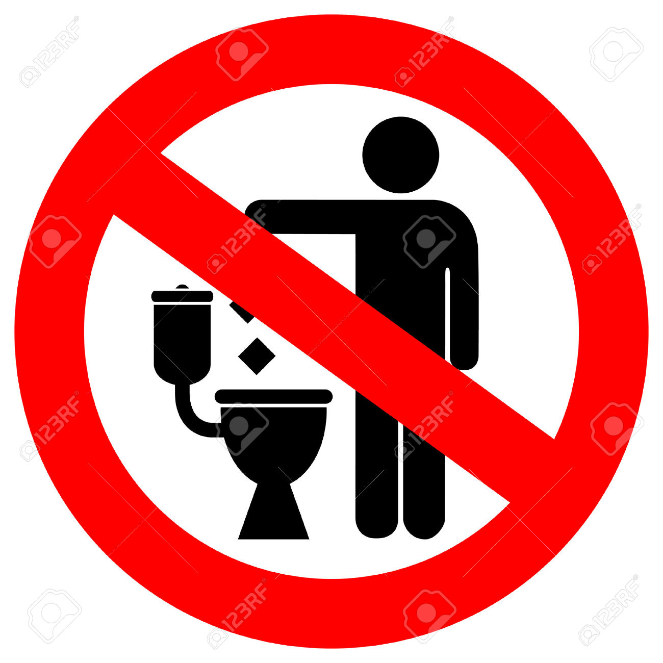 1300x1300 No Bathroom Clipart