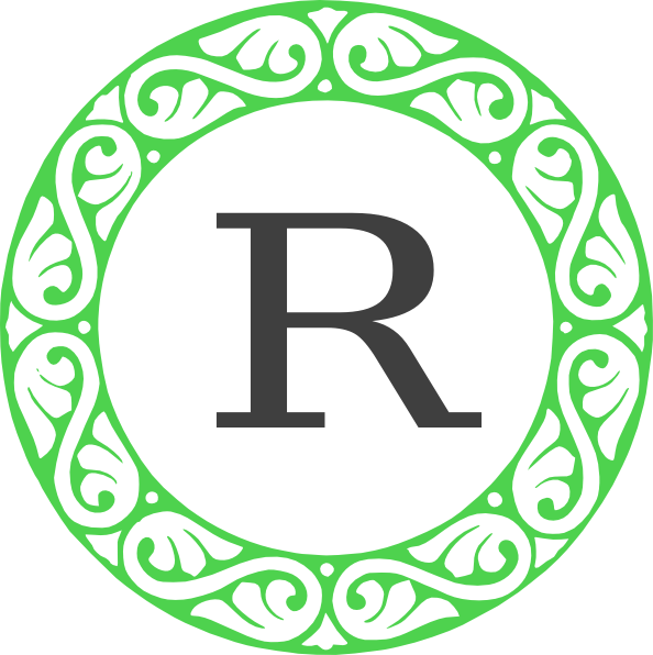 594x596 Monogram R Clip Art