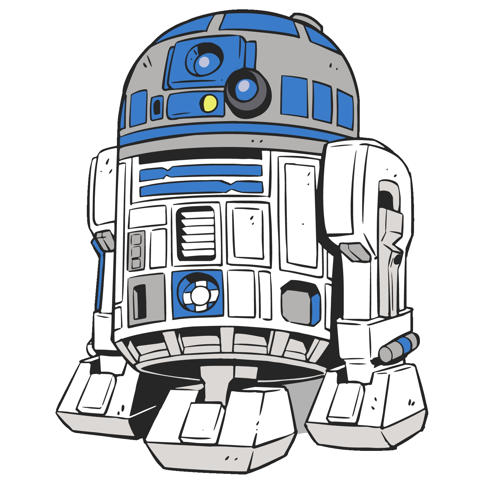 R2d2 Clipart at GetDrawings | Free download